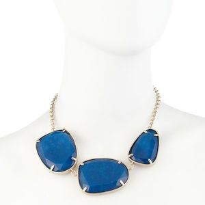 Rare Kendra Scott Blue Galeana Necklace